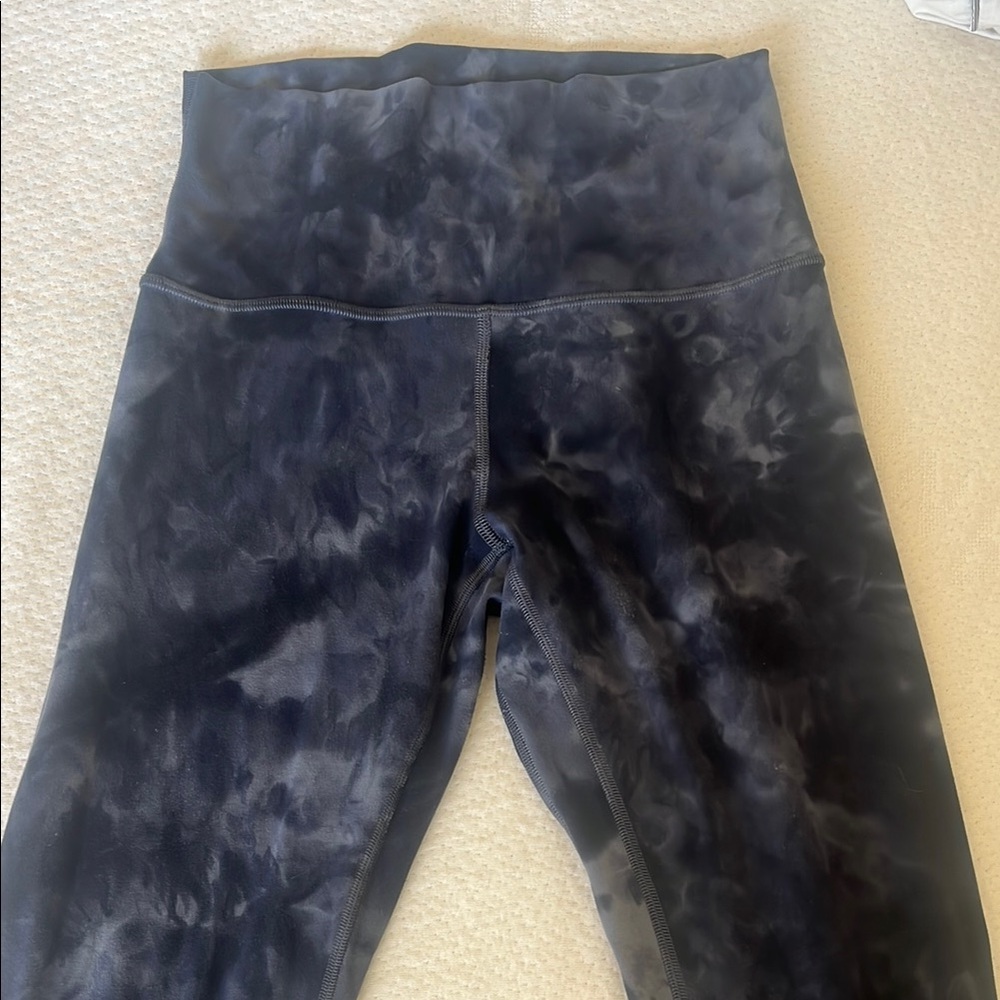 lululemon athletica Black Tie-Dye Leggings
